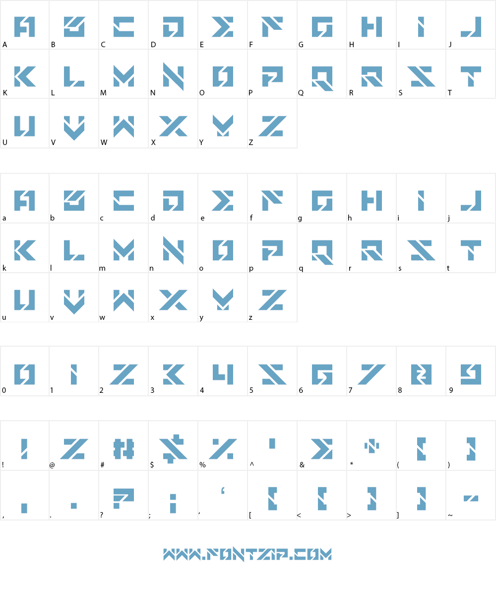 Star Doors Font Character